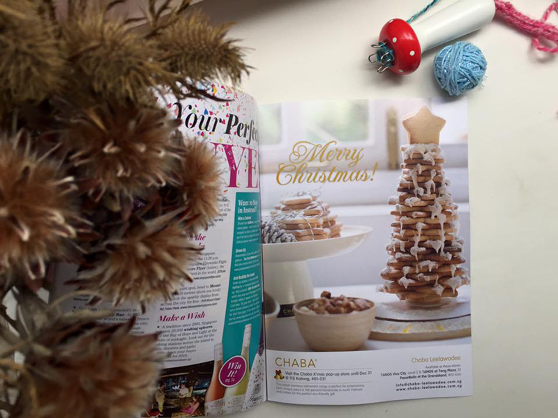 Food styling work for a brand, appearing in Expat Living magazine
