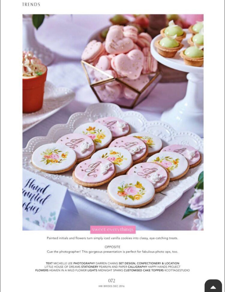 Magazine editorial for styling and desserts, under employment with Little House of Dreams